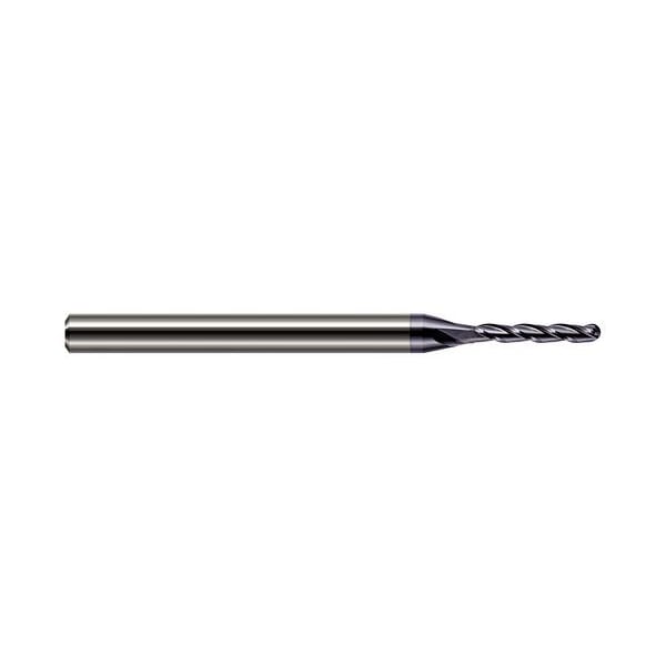 Harvey Tool 0.0390 in. 1 mm Cutter dia. x 0.1560 in. 5/32 Carbide Ball End Mill, 3 Flutes, AlTiN Coated 895739-C3 - main